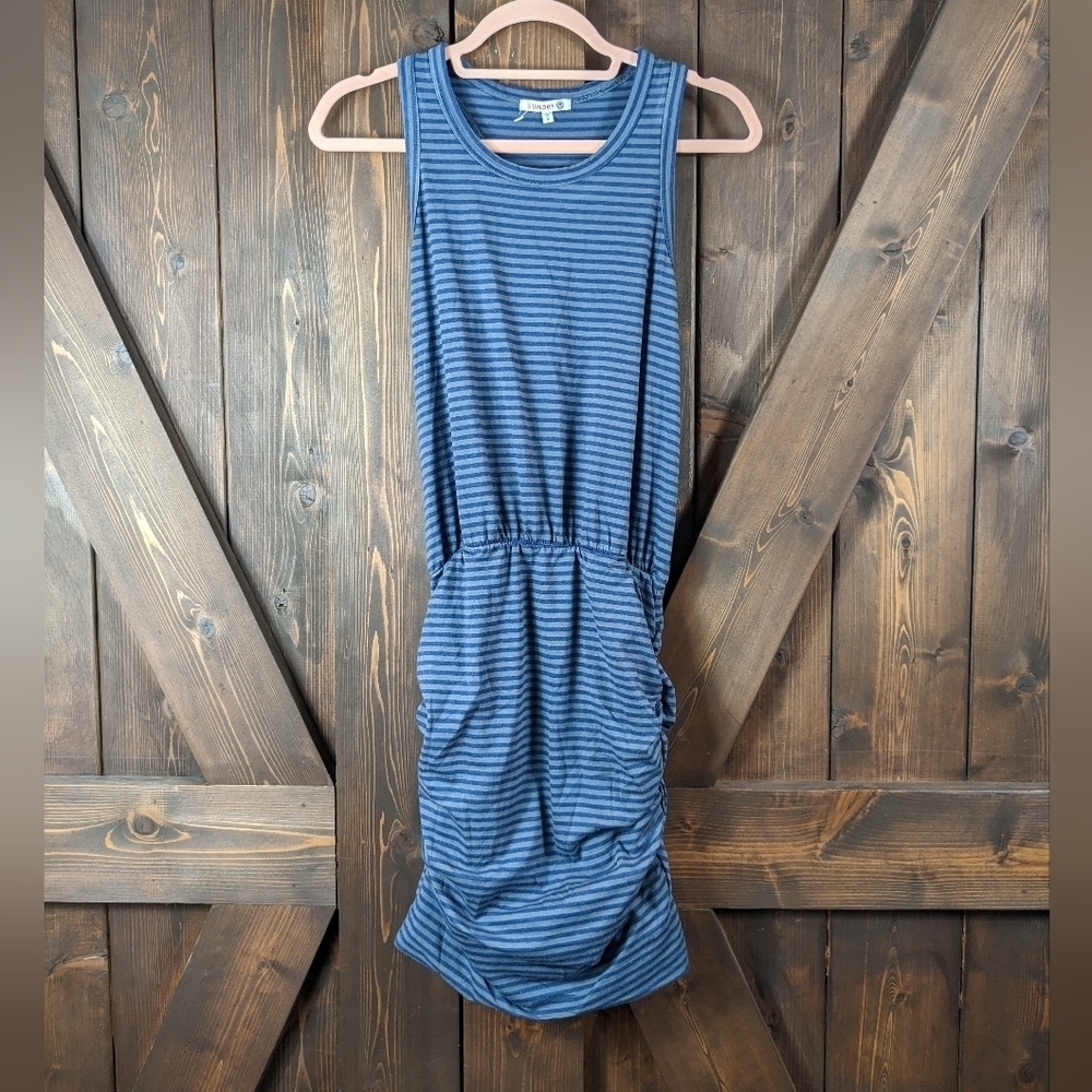 Sundry Scoop Neck Striped Sleeveless Dress XS